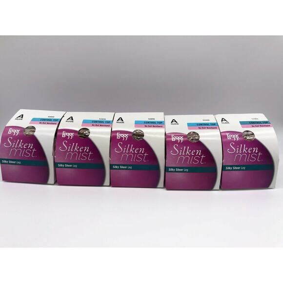 Leggs Women's Silken Sheer No-Roll Waistband Control Top Panty Nude A Lot of 5 - Picture 10 of 12